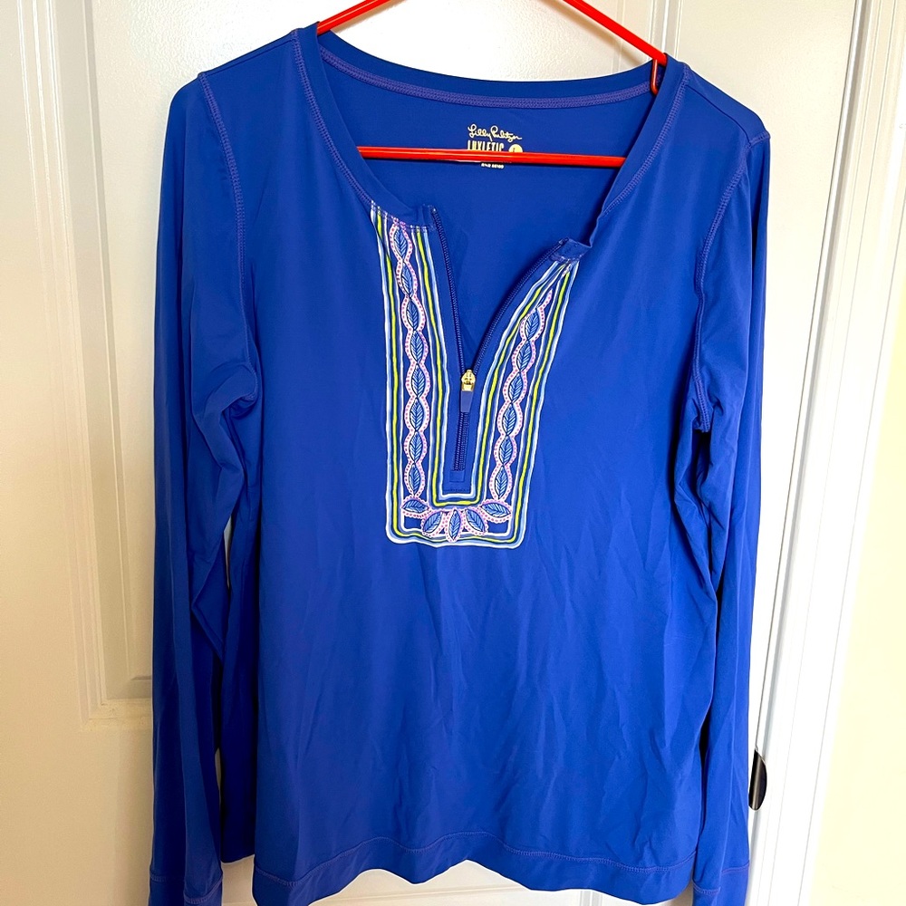 Lilly Pulitzer Athletic 1/4 zip sz Large